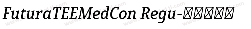 FuturaTEEMedCon Regu字体转换